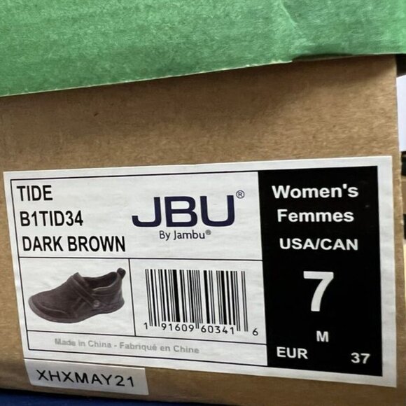 Jambu Women's Tide Slip On Shoes Brown, Size 7 M - Picture 6 of 6